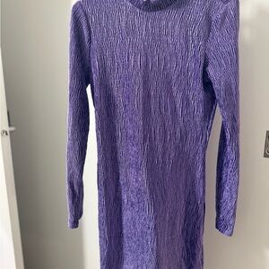 H&M Purple Long Sleeve Dress